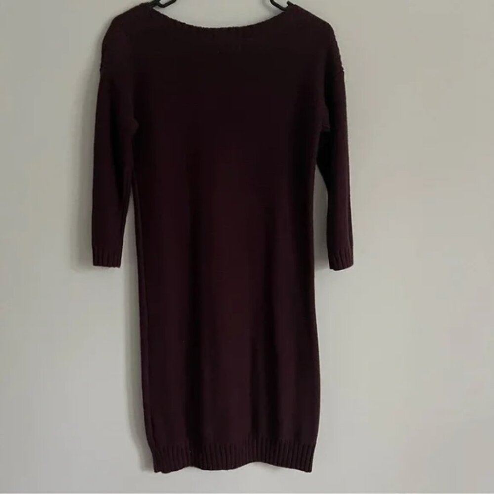 Old Navy Wine Burgundy Cable Knit Sweater Dress Old Navy Wine Burgundy Cable Kni